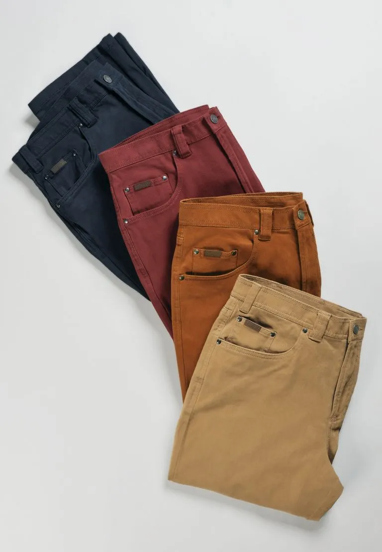 Regular Fit Drew Stone Cotton Canvas Jeans