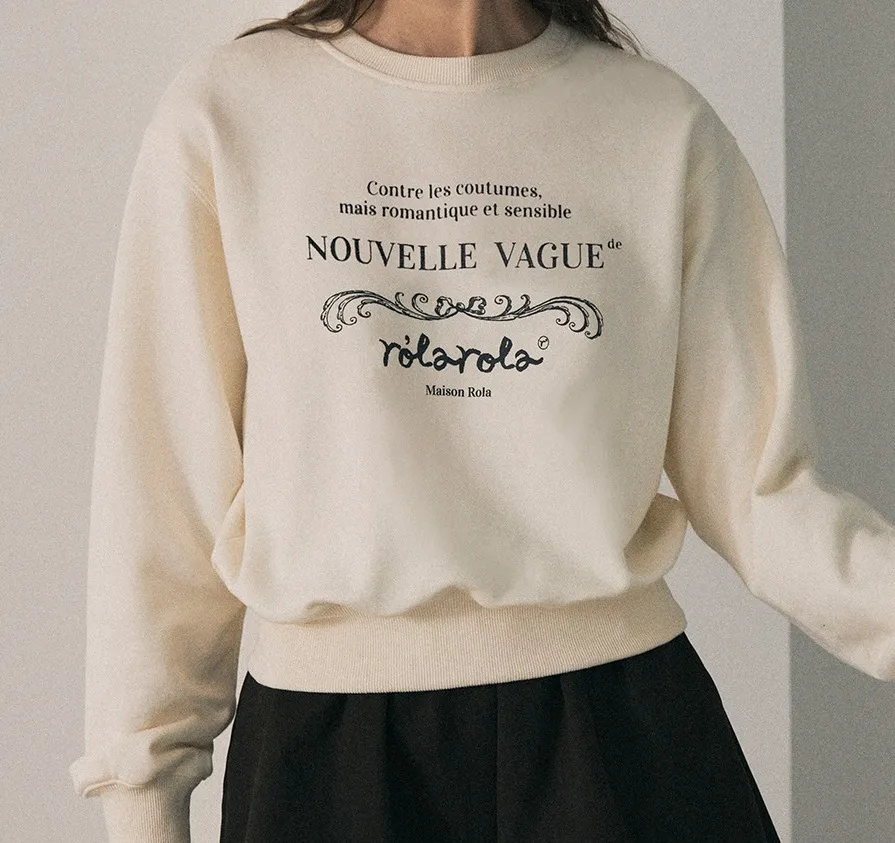 rolarola  |Street Style Long Sleeves Plain Cotton Logo