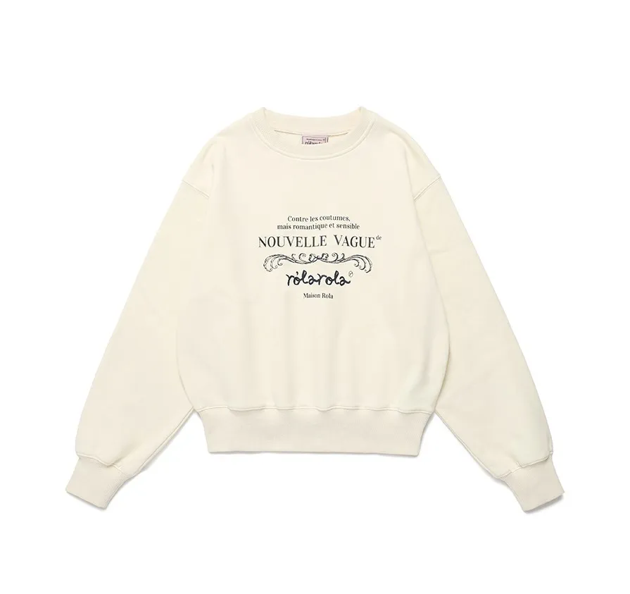 rolarola  |Street Style Long Sleeves Plain Cotton Logo