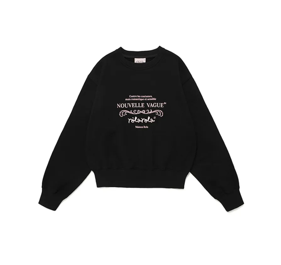 rolarola  |Street Style Long Sleeves Plain Cotton Logo