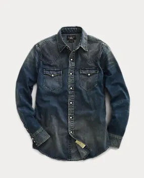 RRL  |Button-down Fine Gauge Long Sleeves Cotton Surf Style