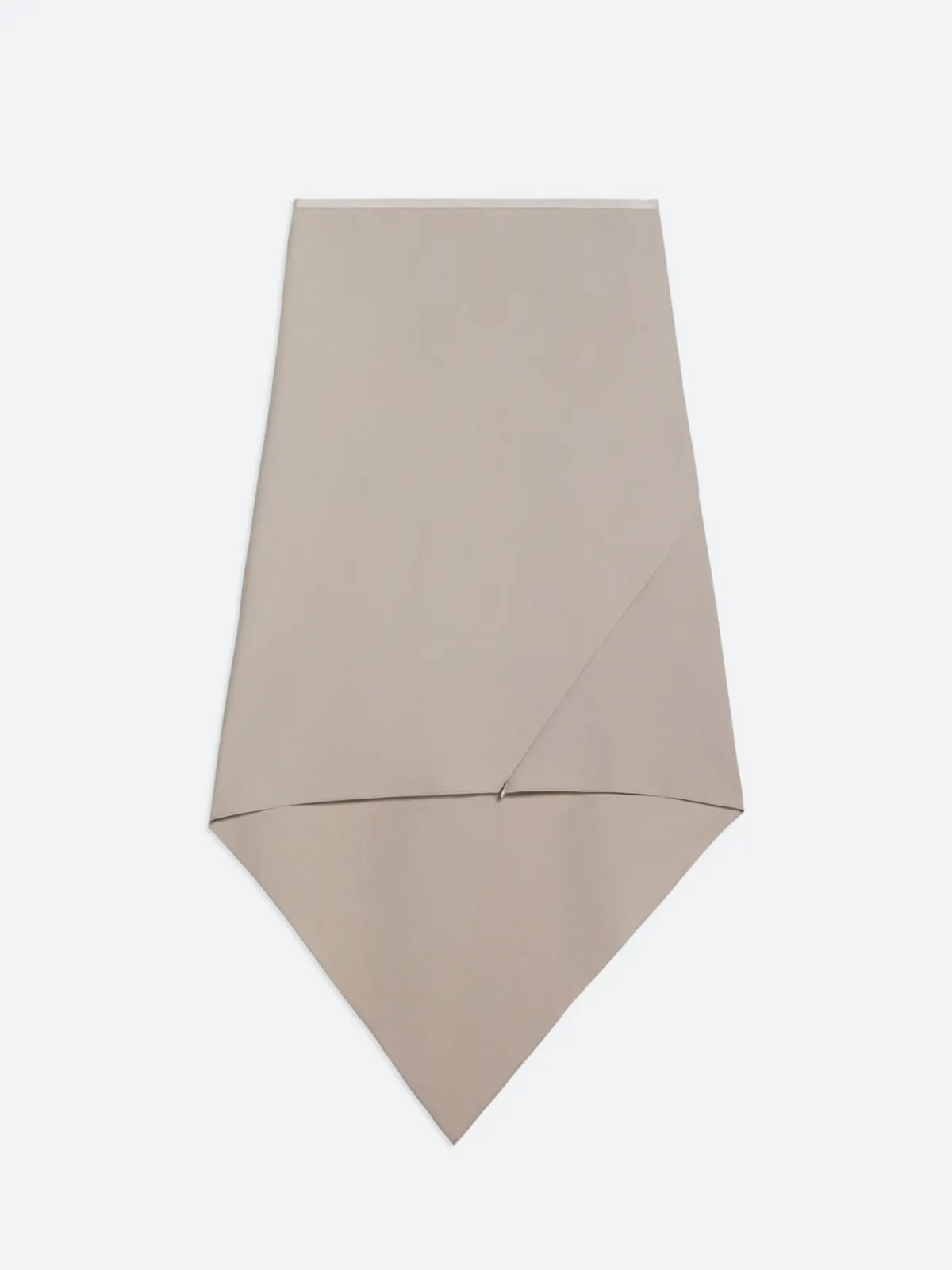 SCARF HEM SKIRT - Neutrals