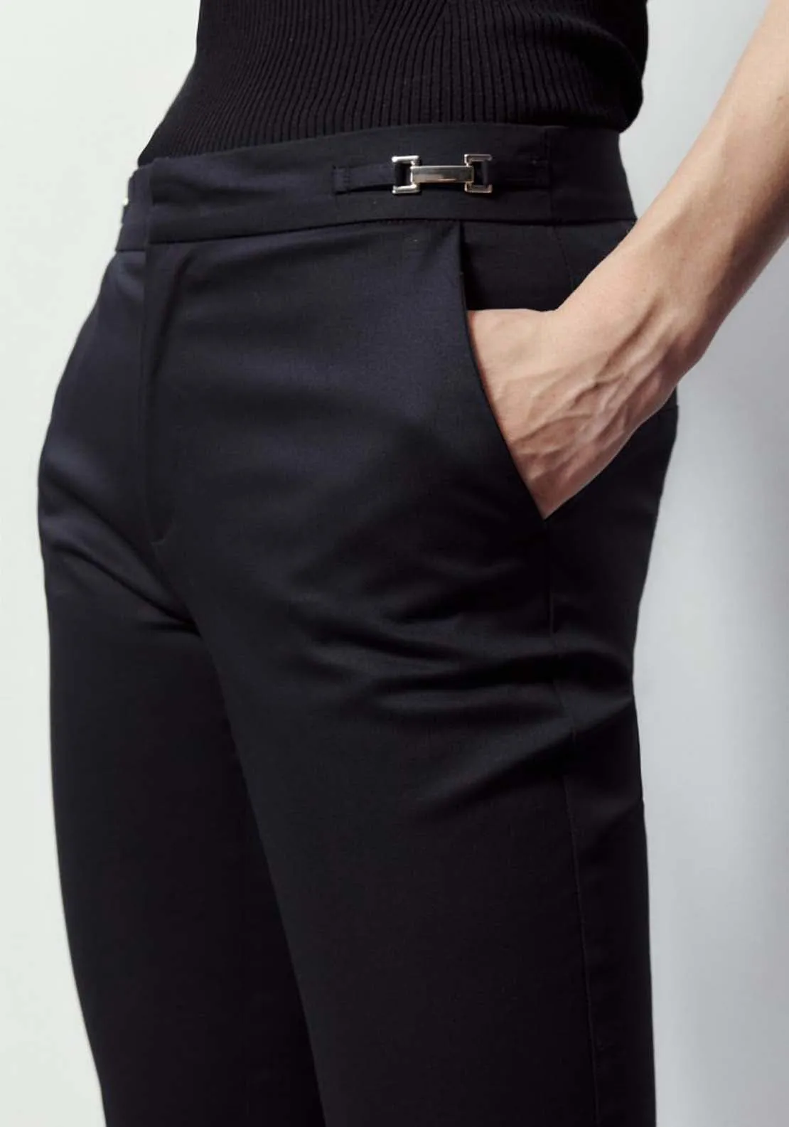 Side Buckle Trousers