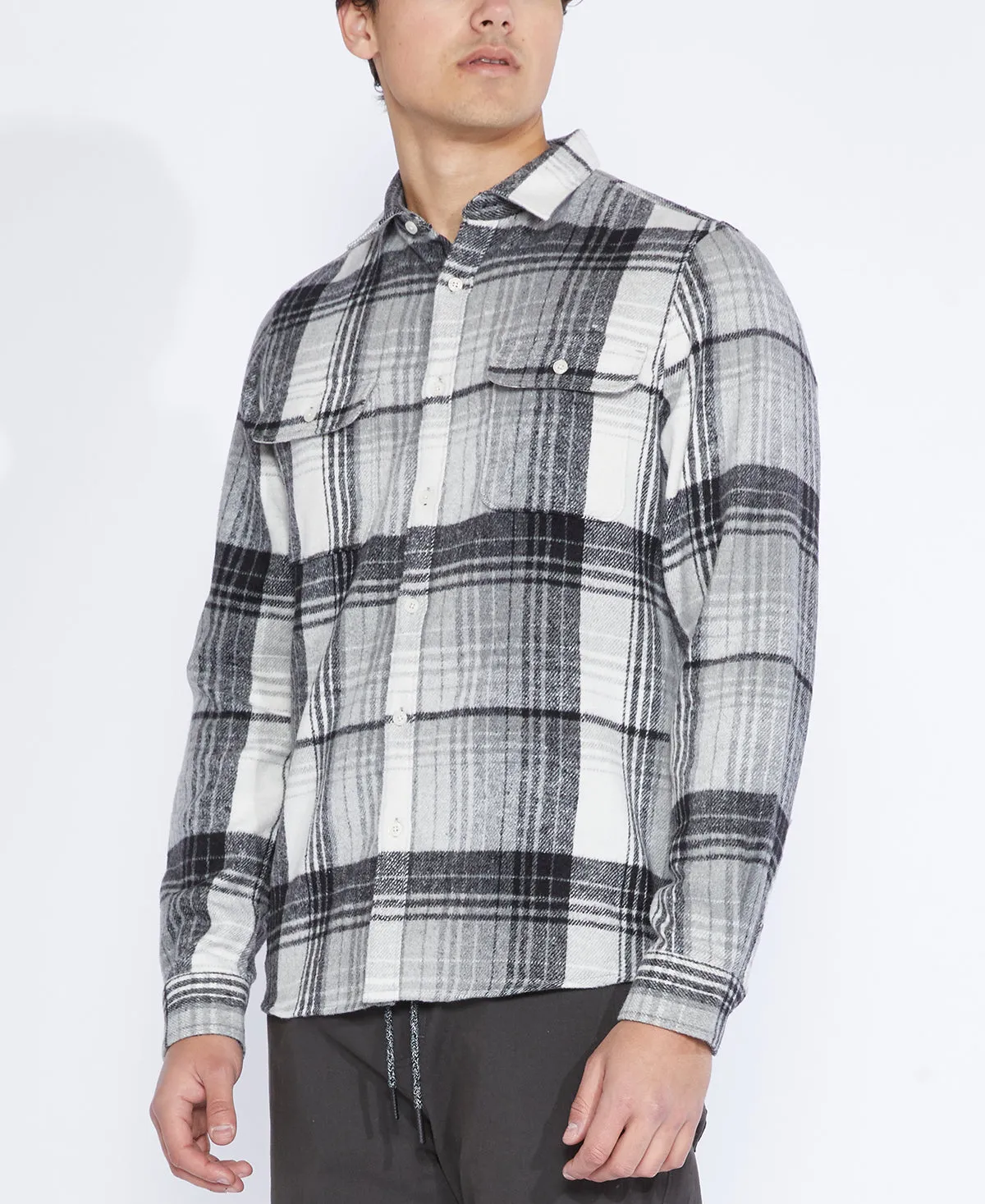 Silas Flannel Shirt (Gray)