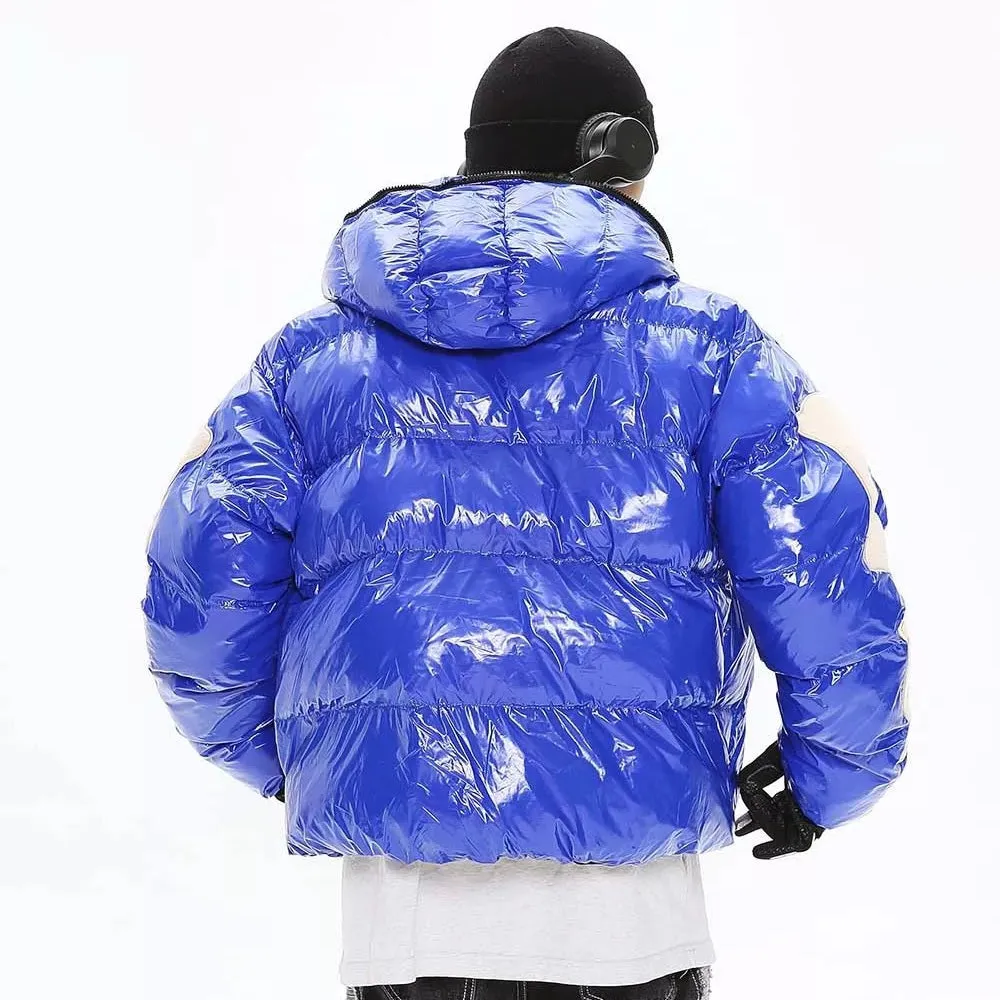 Skeleton Shiny Puffer Jacket