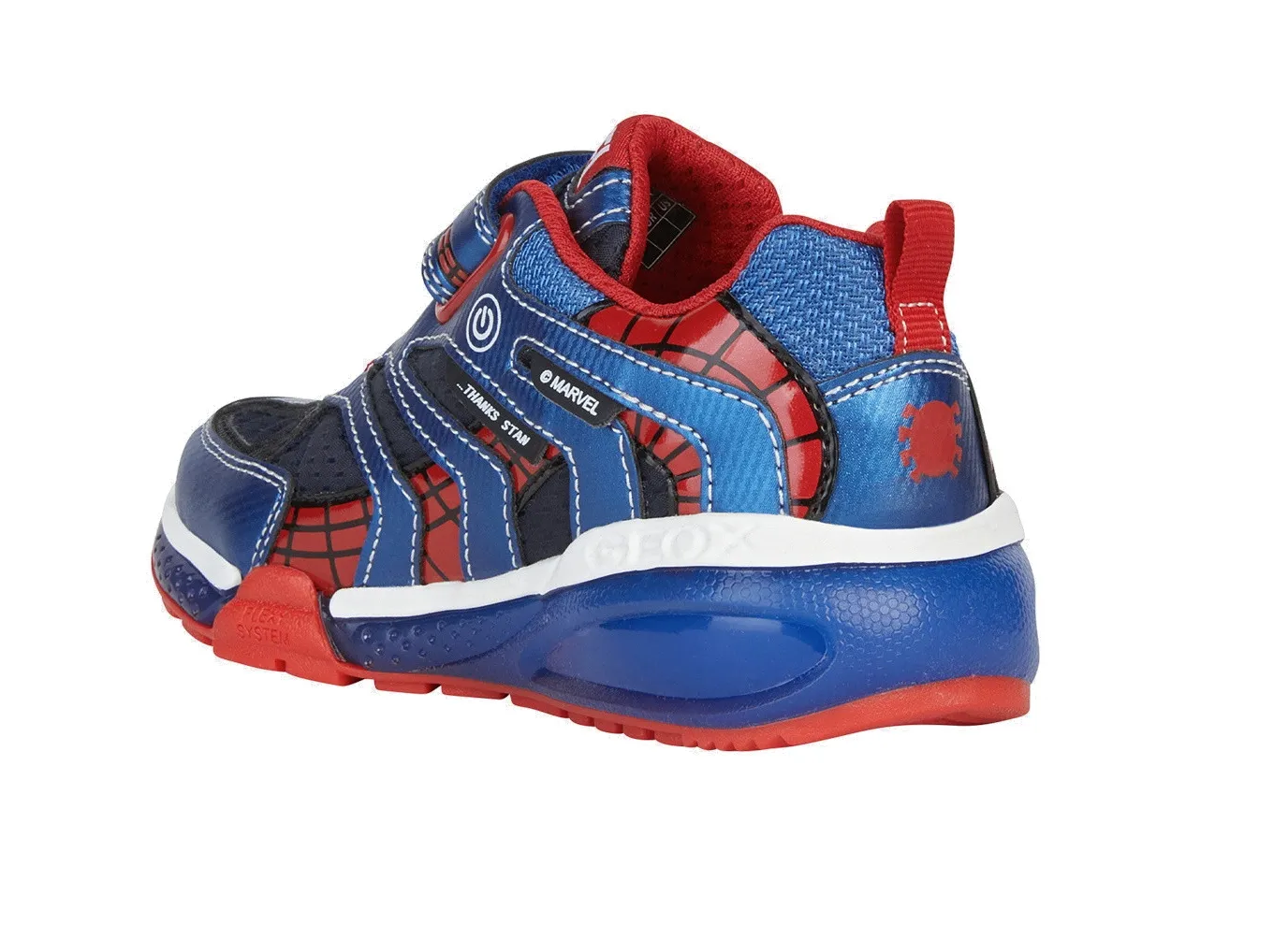 SNEAKERS GEOX BAMBINO J AYONYC B. B - TESS.+DBK ST. NAVY/ROYAL SPIDERMAN J26FEB 011CE C4226 tg:28,29,30,31,32,33,34,35