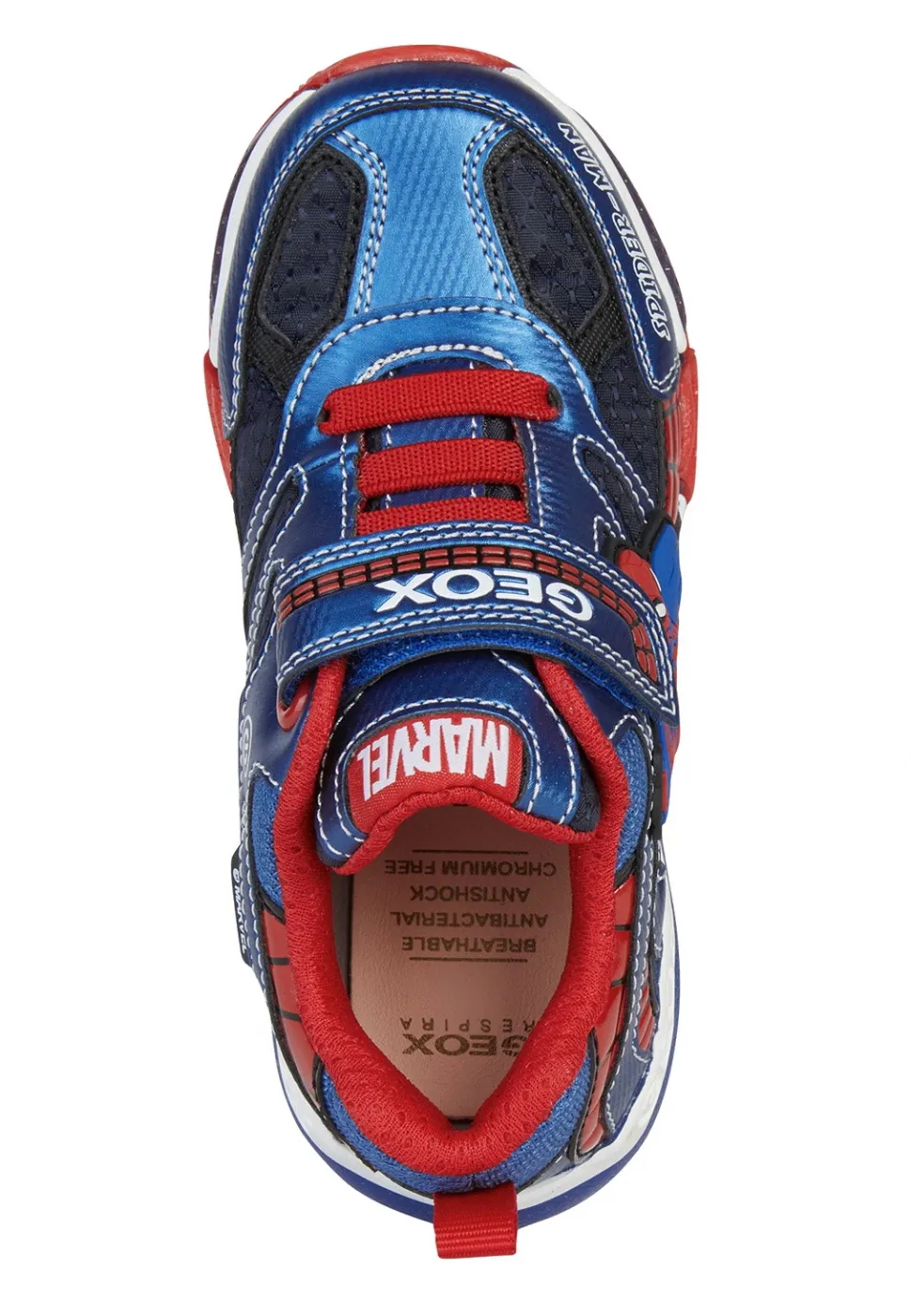 SNEAKERS GEOX BAMBINO J AYONYC B. B - TESS.+DBK ST. NAVY/ROYAL SPIDERMAN J26FEB 011CE C4226 tg:28,29,30,31,32,33,34,35