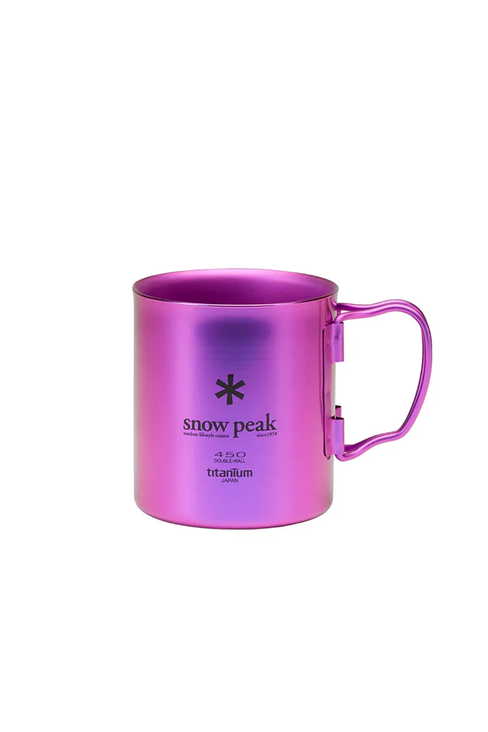 SNOW PEAK - TITANIUM DOUBLE WALL CUP 450ml ANODISED