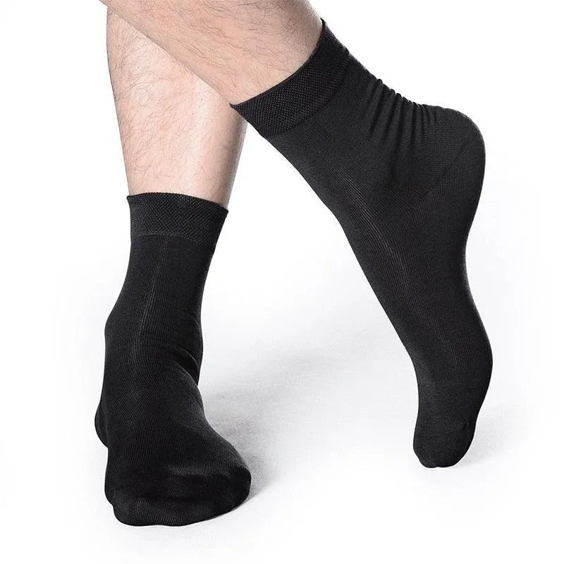 Stock Up on Comfort with 12 Pairs of Breathable Cotton Men's Socks