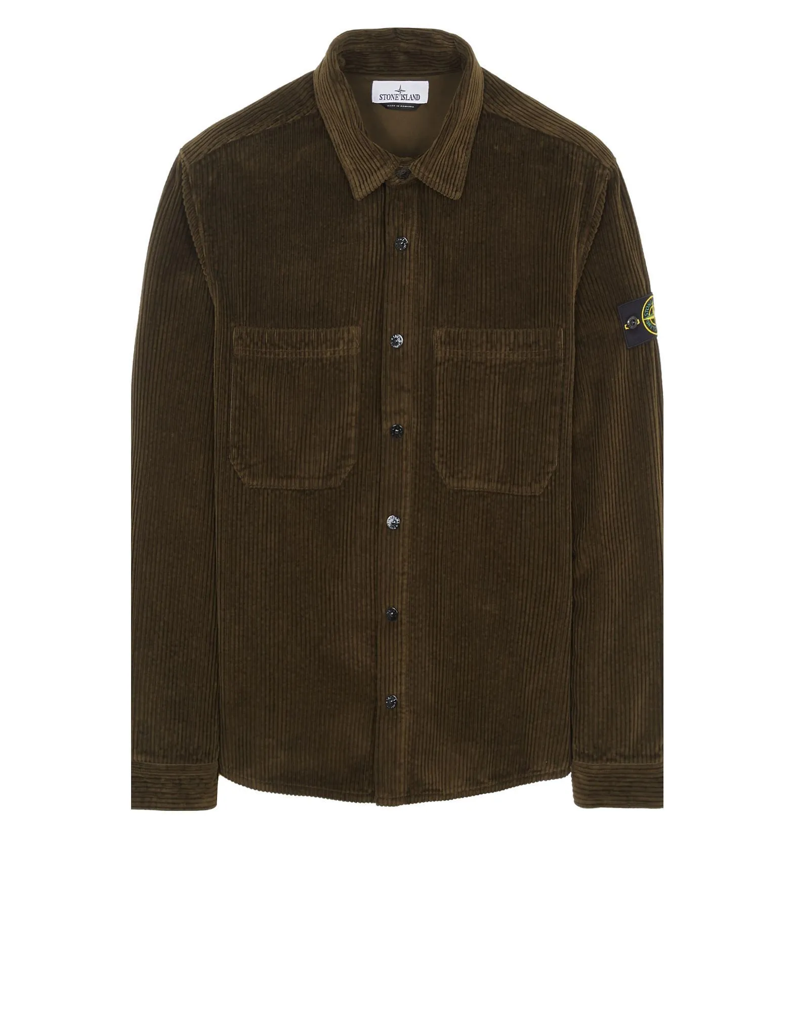 STONE ISLAND  |Button-down Street Style Long Sleeves Plain Cotton Logo