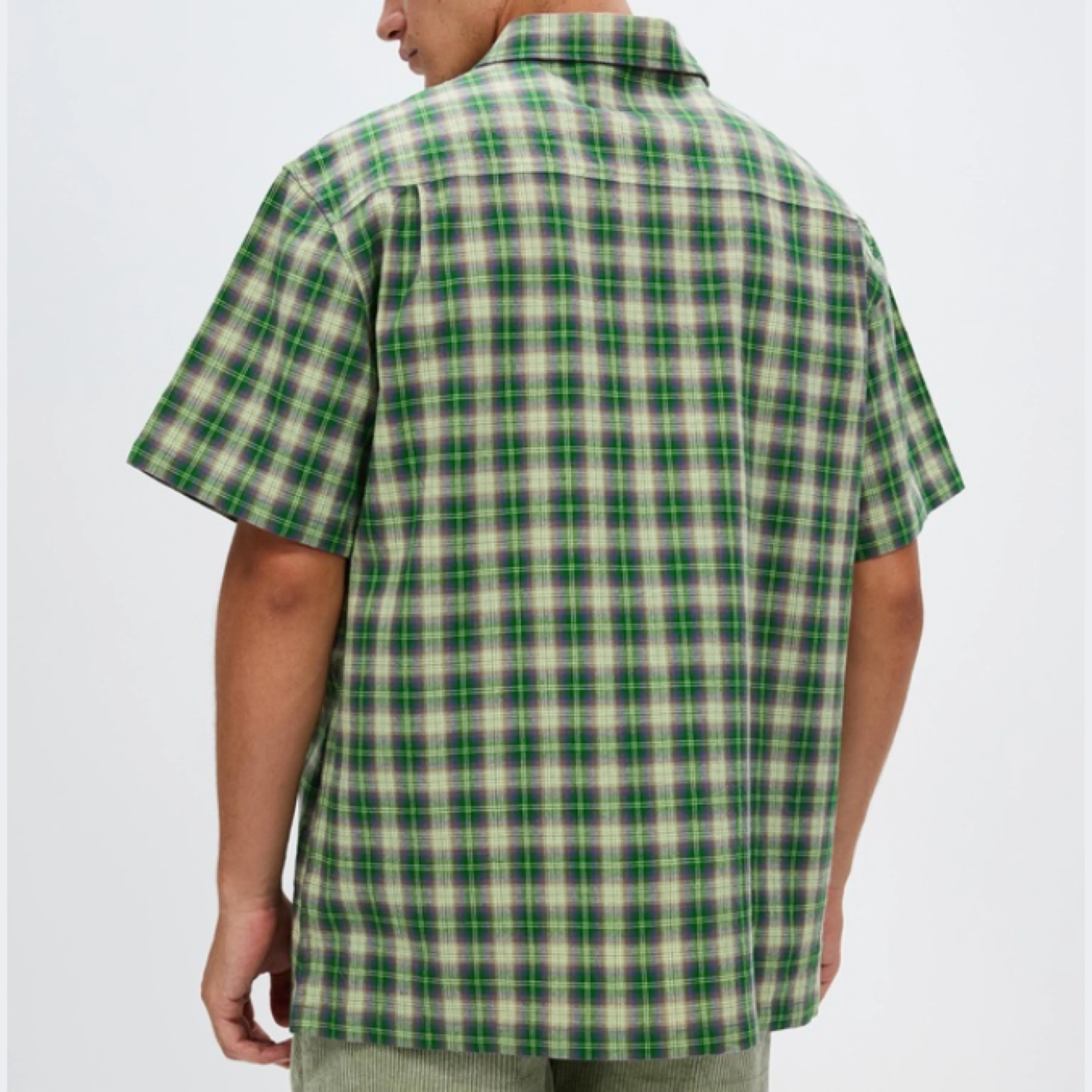 STUSSY  |Button-down Street Style Cotton Short Sleeves Logo