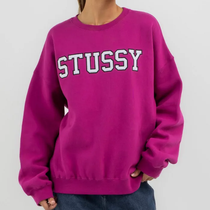 STUSSY  |Unisex Street Style Long Sleeves Cotton Logo Skater Style