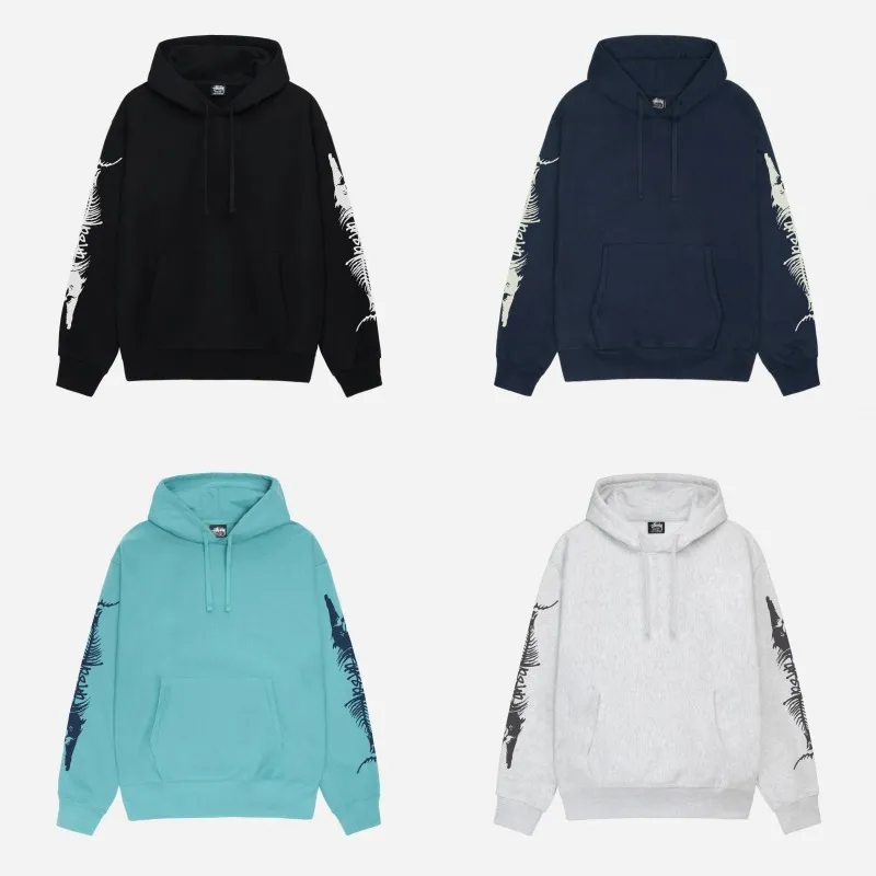 STUSSY  |Unisex Street Style Long Sleeves Logo Hoodies & Sweatshirts