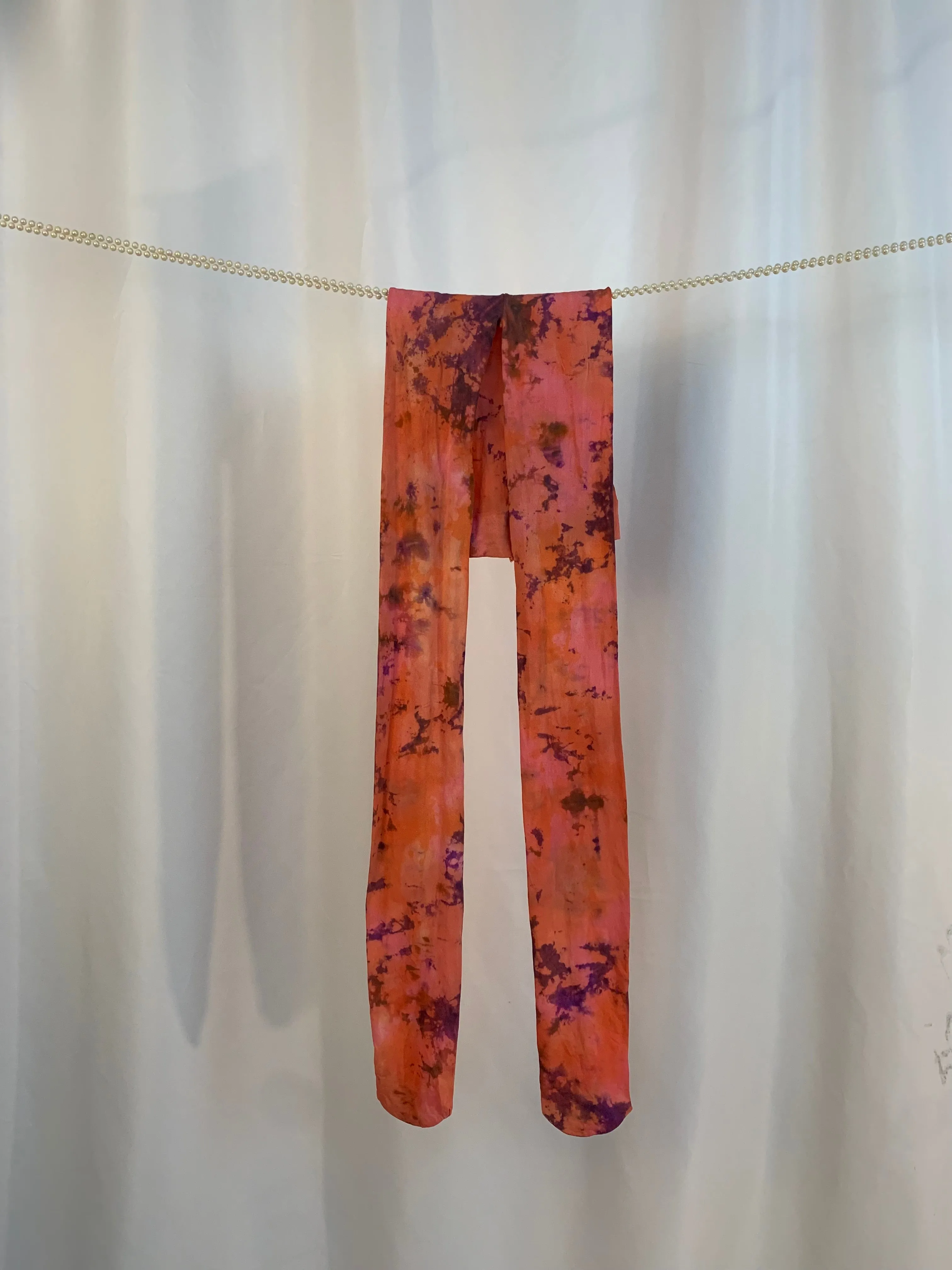 Sunset tie dye tights