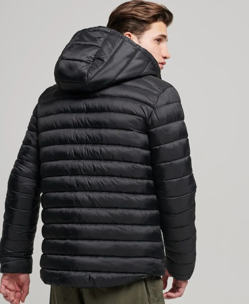 Superdry Hooded Fuji Puffer Jacket Black