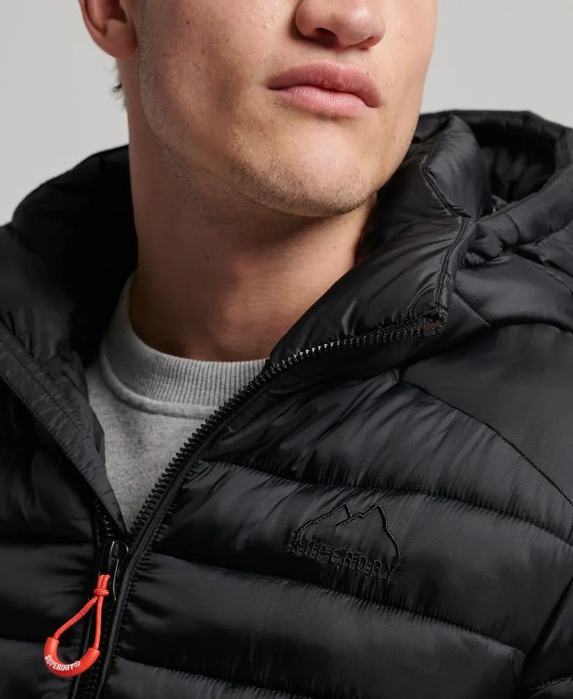 Superdry Hooded Fuji Puffer Jacket Black