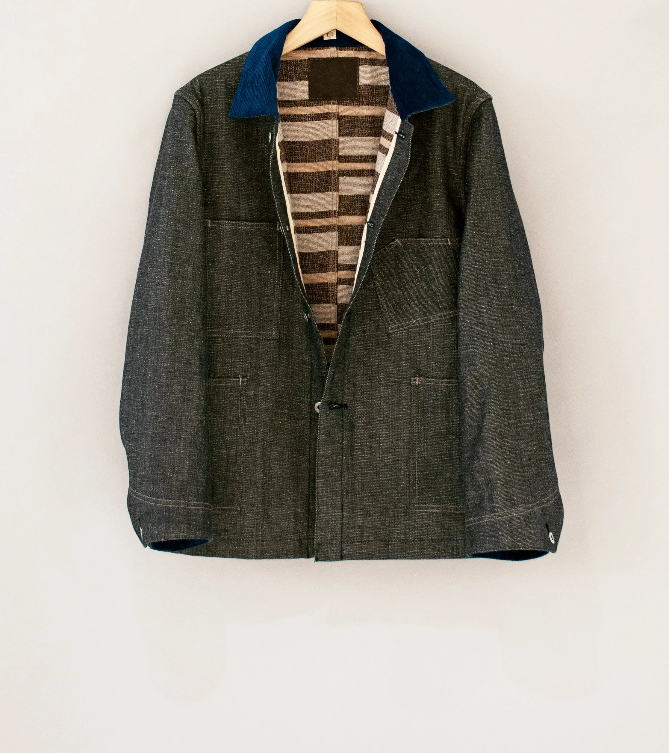 Taiga Takahashi 'Lot 711 Blanket Lining Coverall' (Raw Indigo)