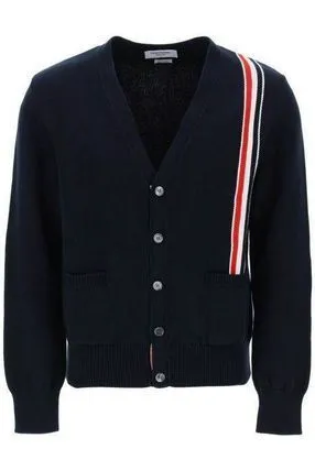 THOM BROWNE  |Button-down Stripes Street Style Plain Cotton Logo Designers