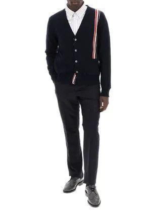 THOM BROWNE  |Button-down Stripes Street Style Plain Cotton Logo Designers