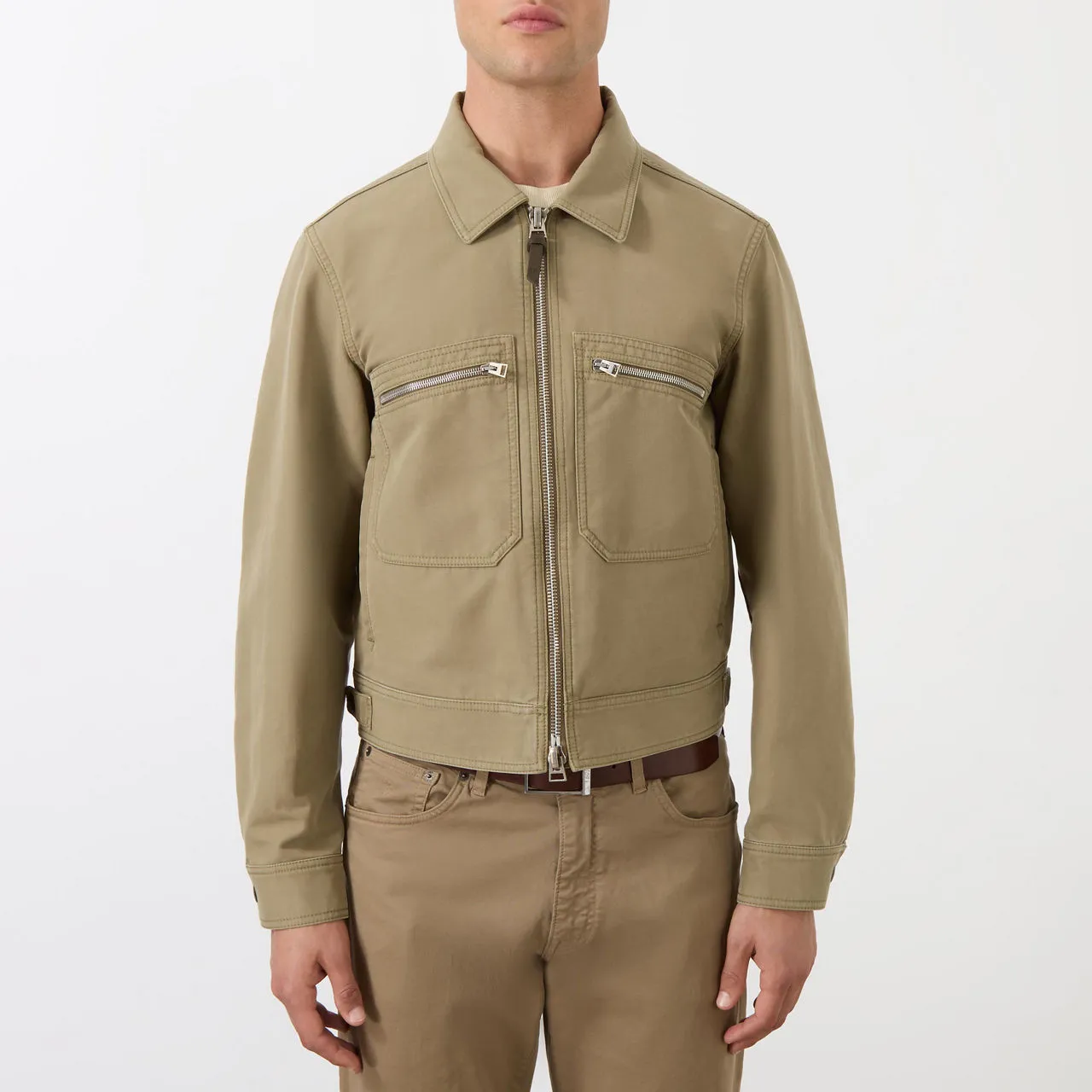 TOM FORD Patch Pocket Jacket - Olive