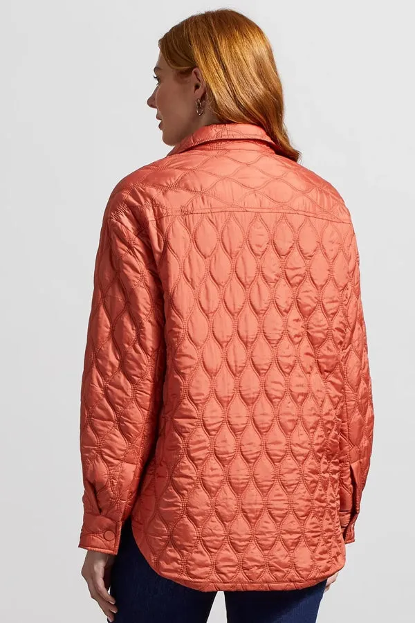 Tribal Snap-Up Quilted Shacket