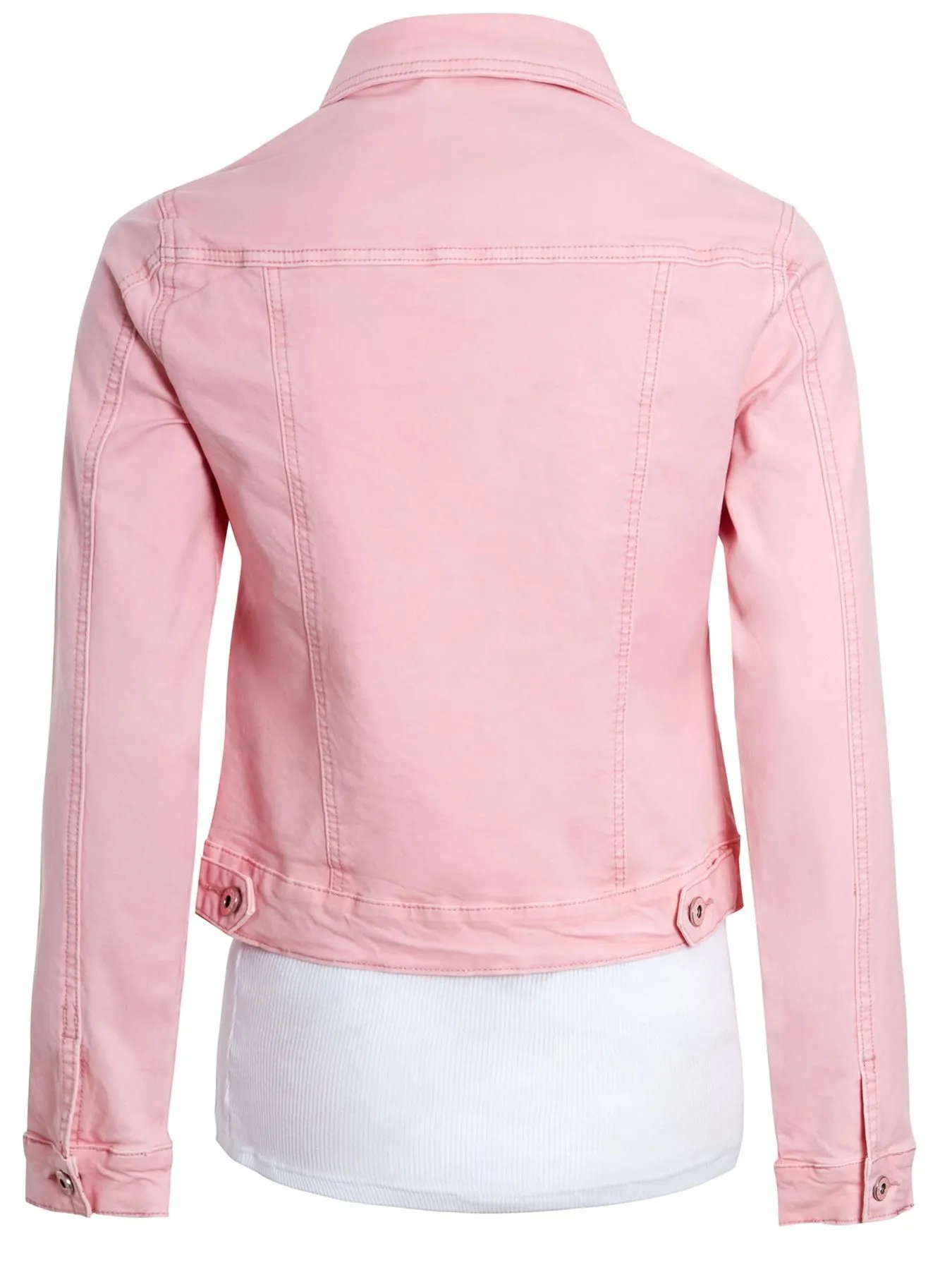 Twill Denim Jacket, Khaki, Pink, White, Stone, UK Sizes 6 to 14