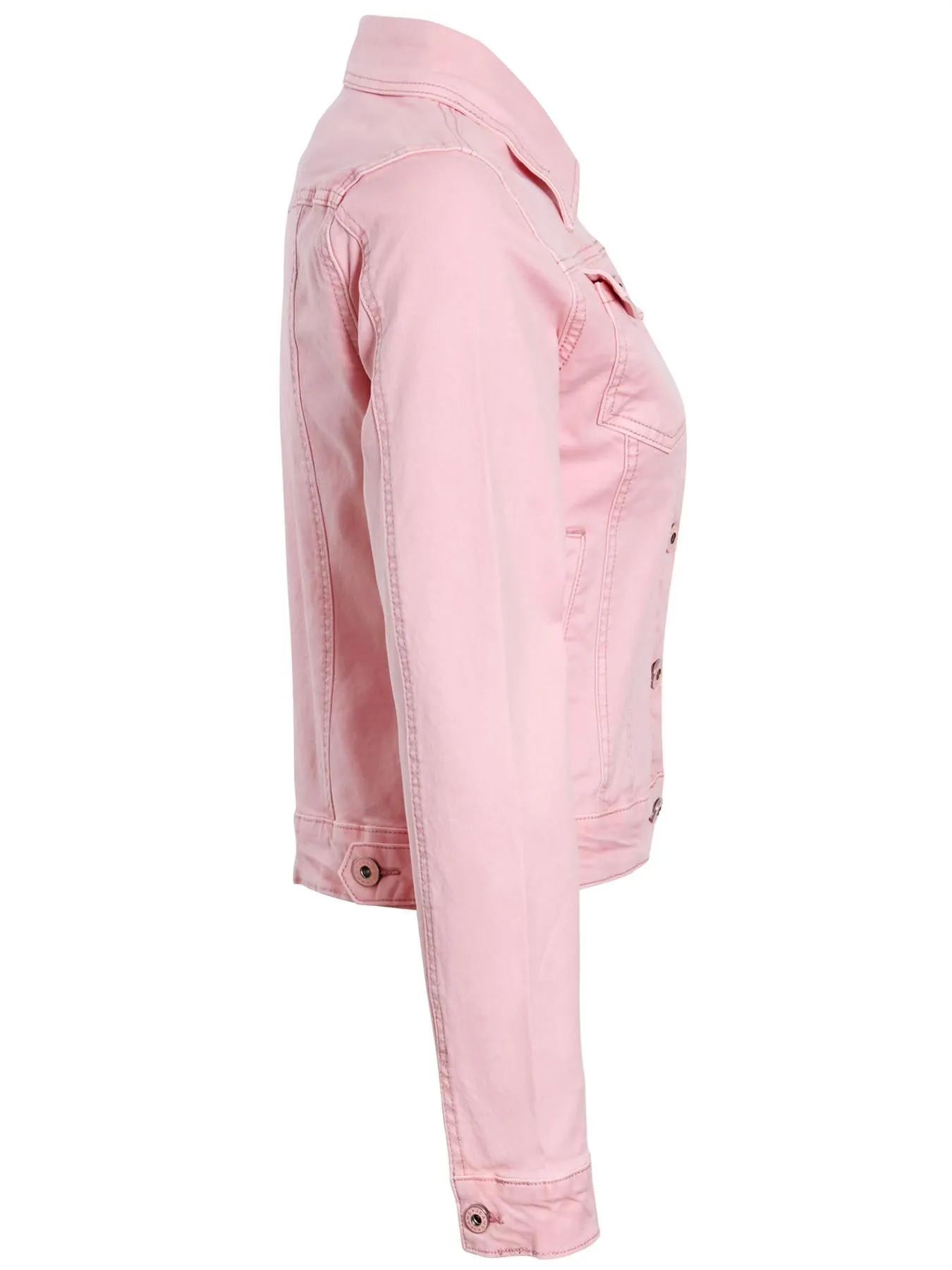 Twill Denim Jacket, Khaki, Pink, White, Stone, UK Sizes 6 to 14