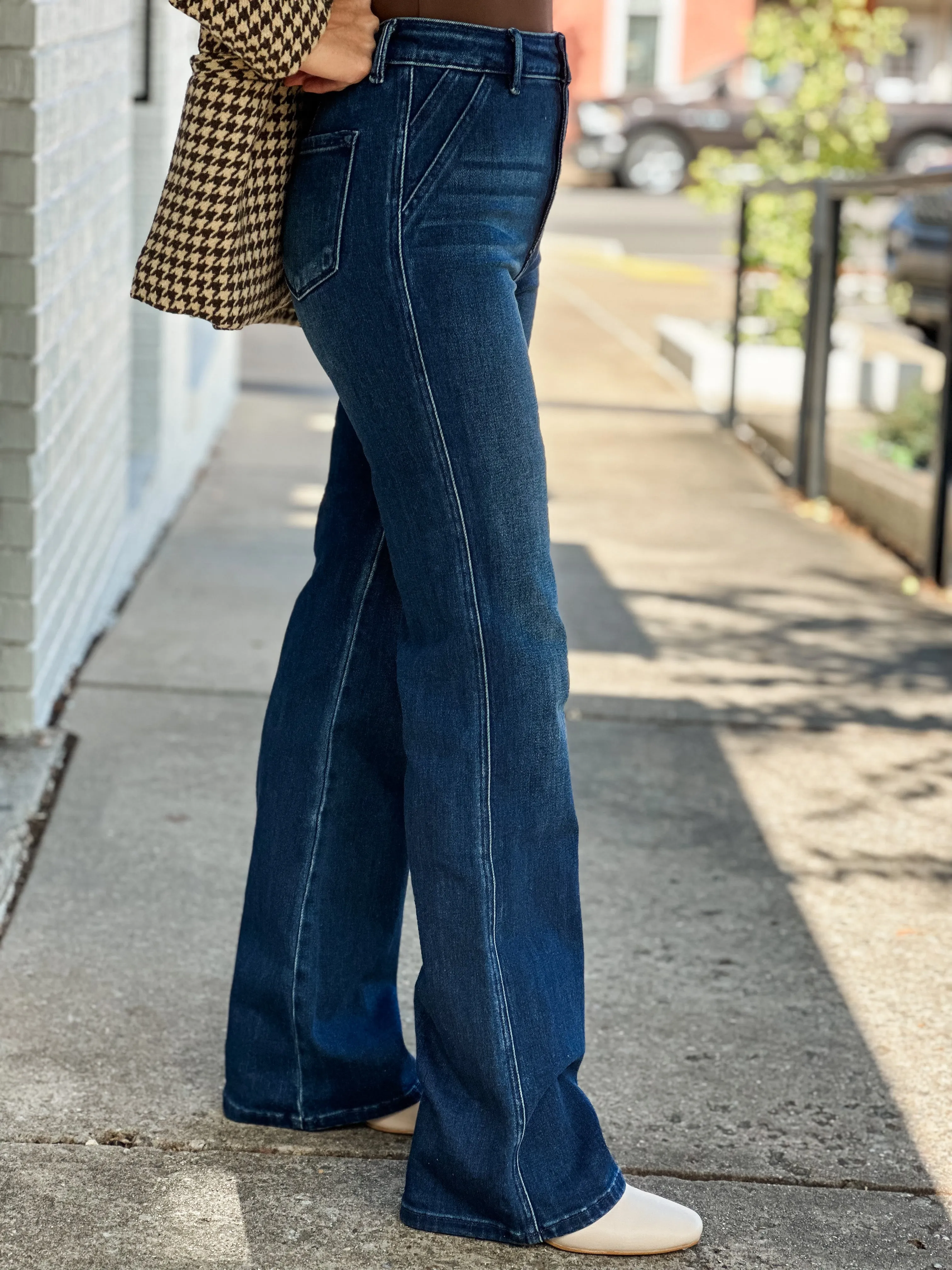 Ultra High Rise Wide Flare Jeans