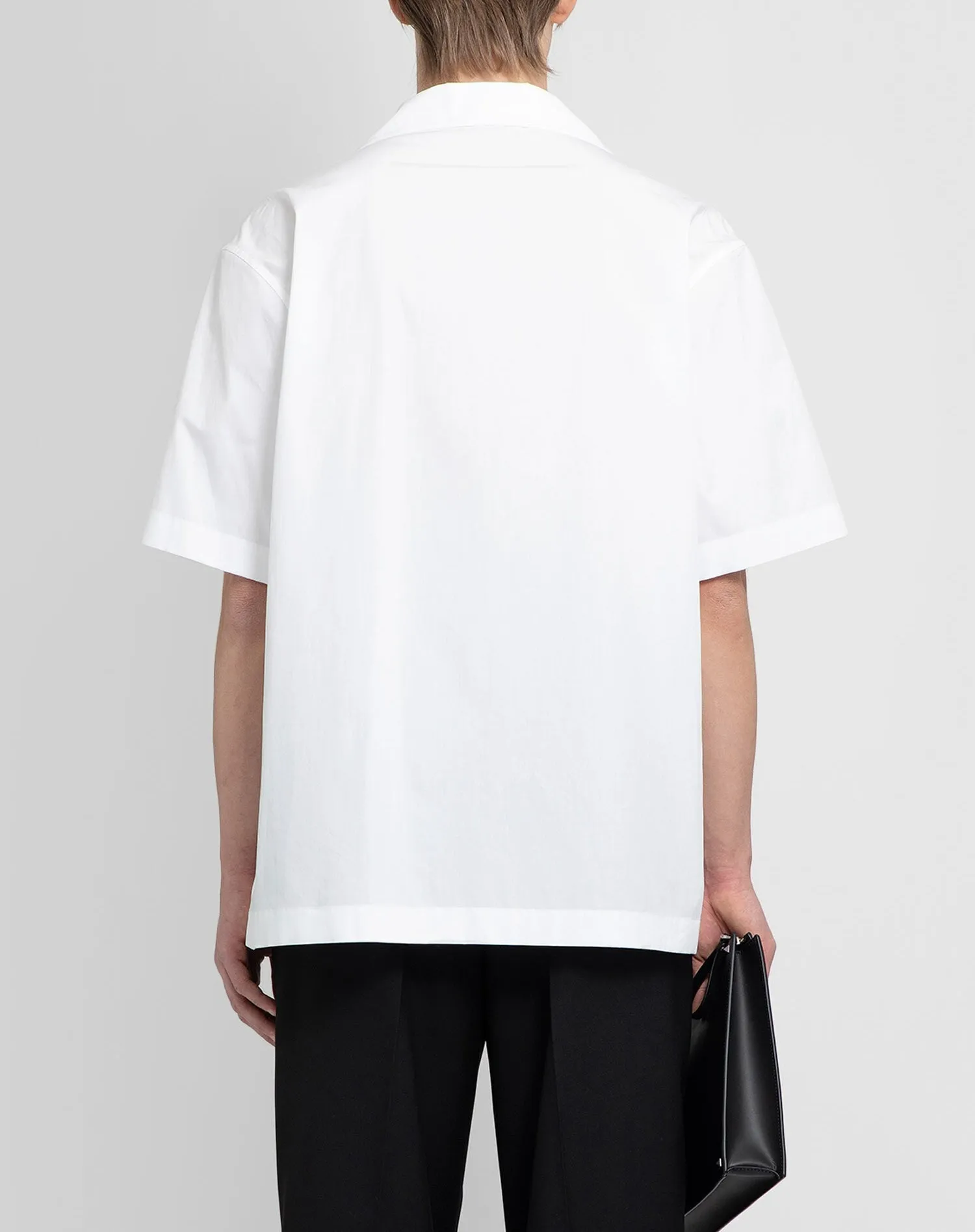 VALENTINO  |Button-down Unisex Street Style Cotton Short Sleeves Logo