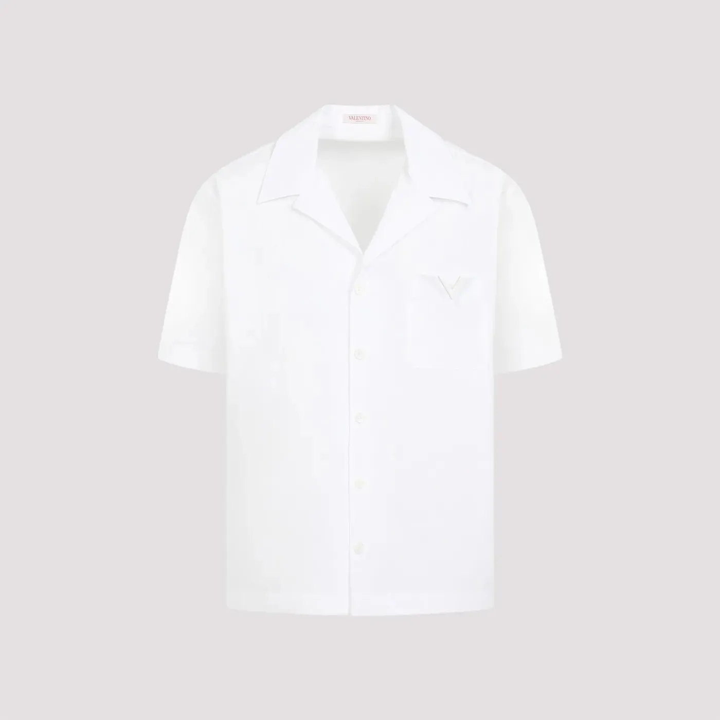 VALENTINO  |Button-down Unisex Street Style Cotton Short Sleeves Logo