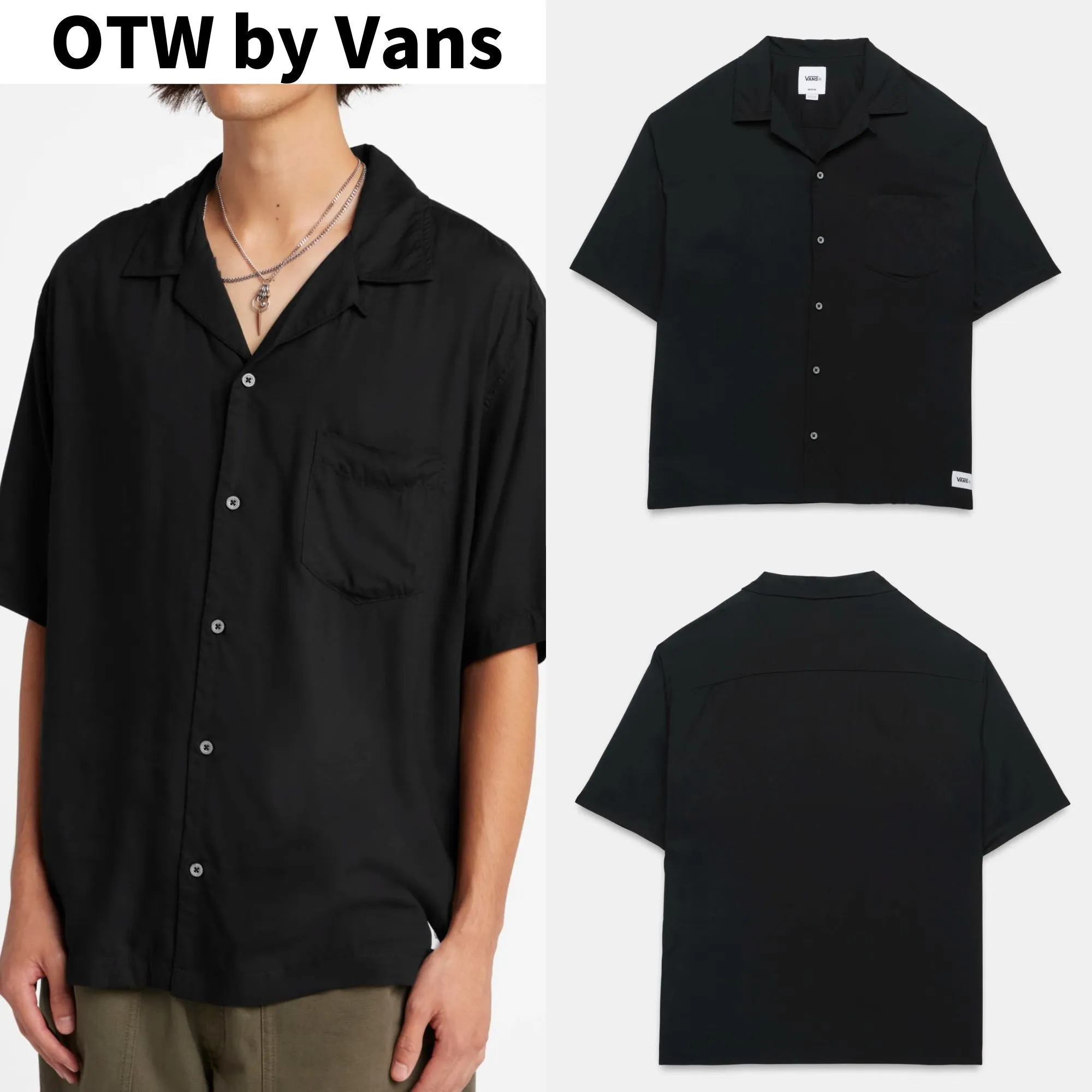 Vans Vault  |Button-down Unisex Street Style Plain Short Sleeves Logo