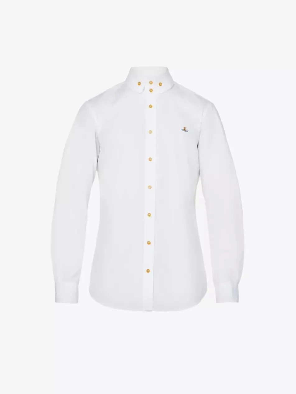 Vivienne Westwood  |Button-down Unisex Street Style Long Sleeves Plain Logo