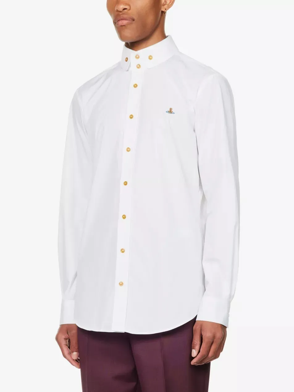 Vivienne Westwood  |Button-down Unisex Street Style Long Sleeves Plain Logo