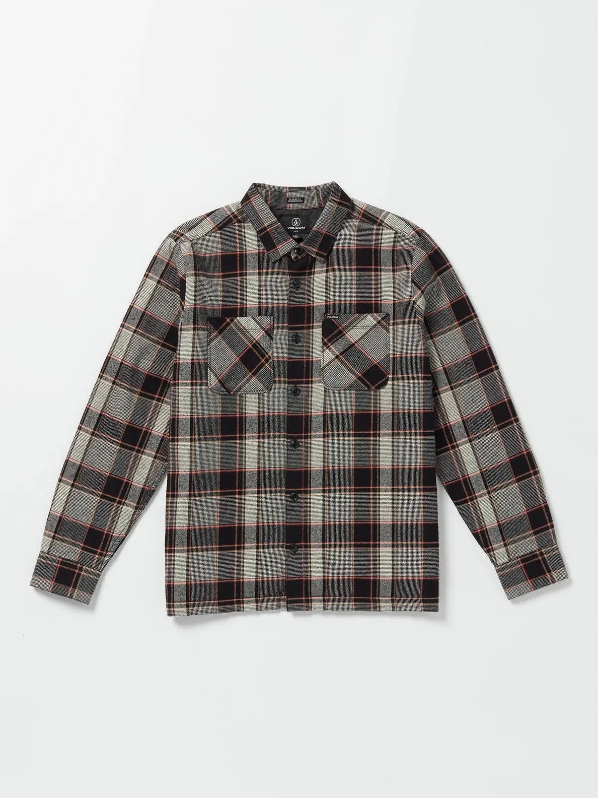 Volcom Brickstone Lined Flannel Shirt Dirty White