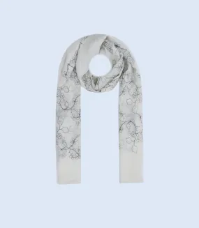 WA0838-WHITE-Scarf For Women