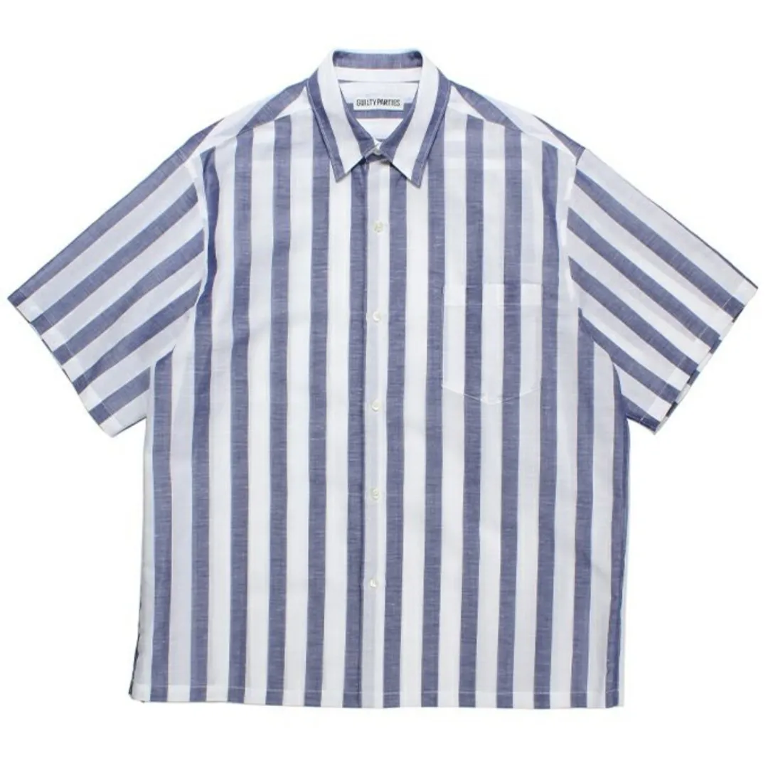 WACKO MARIA  |Button-down Stripes Unisex Street Style Short Sleeves Shirts