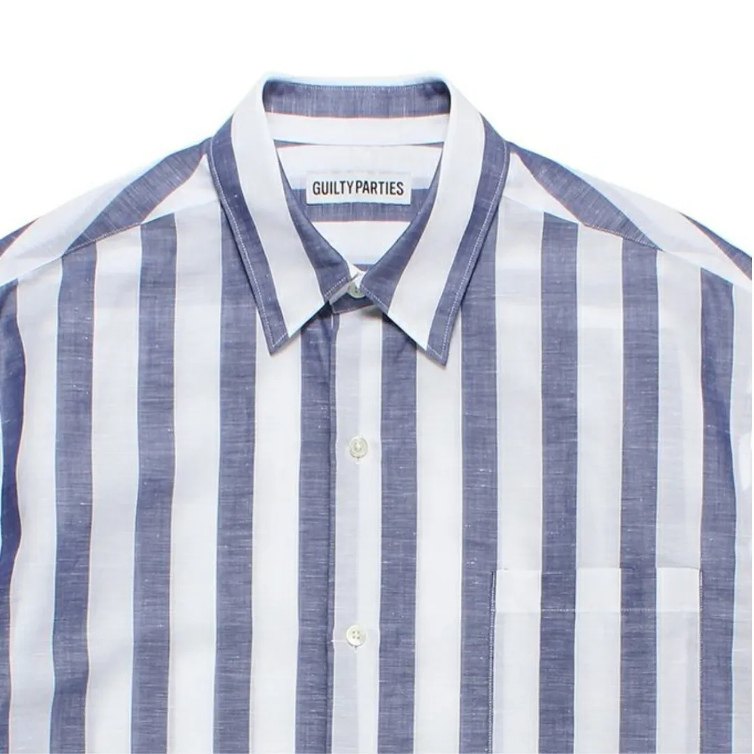 WACKO MARIA  |Button-down Stripes Unisex Street Style Short Sleeves Shirts