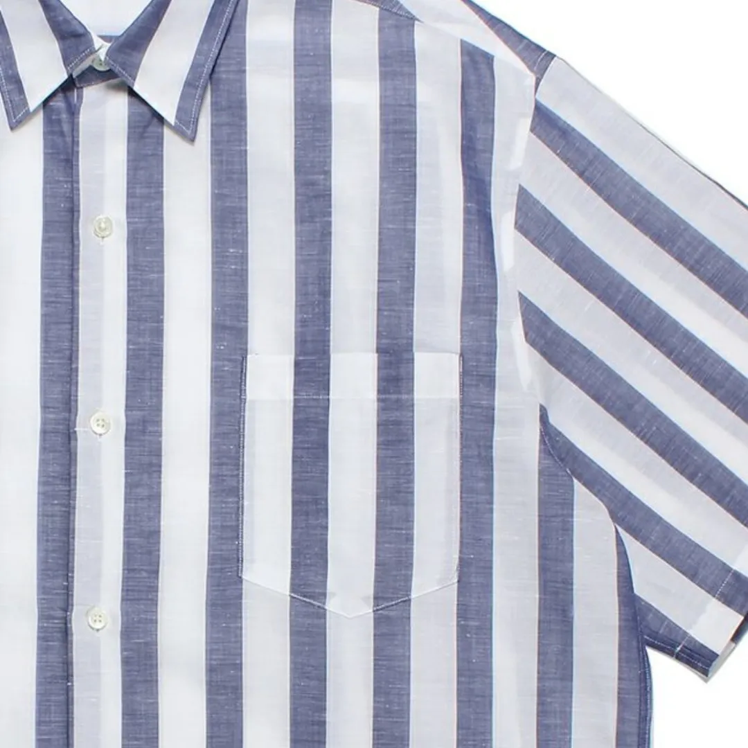 WACKO MARIA  |Button-down Stripes Unisex Street Style Short Sleeves Shirts