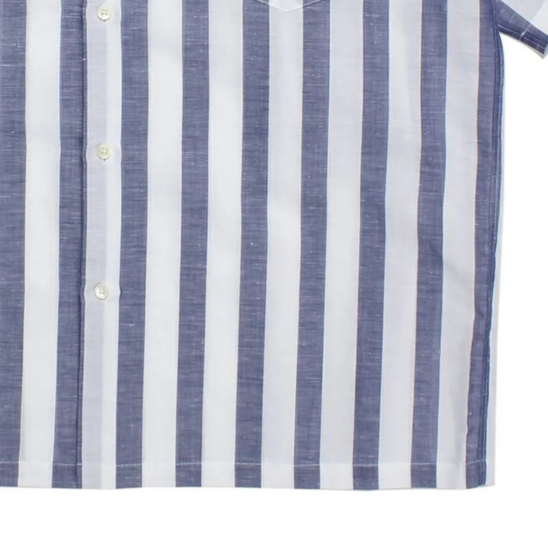 WACKO MARIA  |Button-down Stripes Unisex Street Style Short Sleeves Shirts