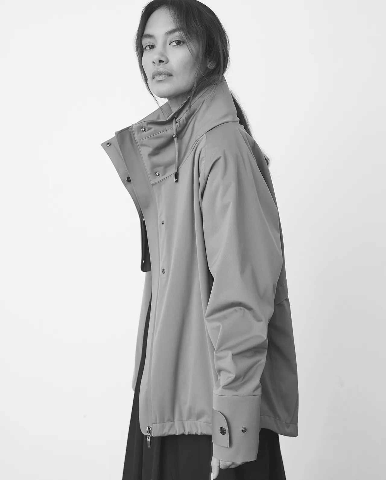 Waterproof Rain Bomber Black - Raincoats for Women in UK | Protected Species