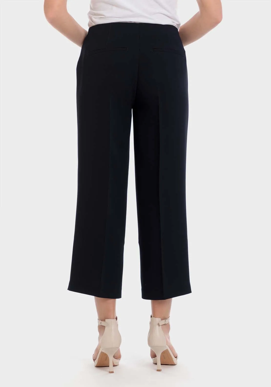 Wide Crepe Trousers