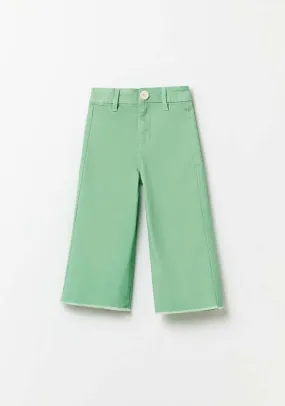 Wide Leg Jeans - Green