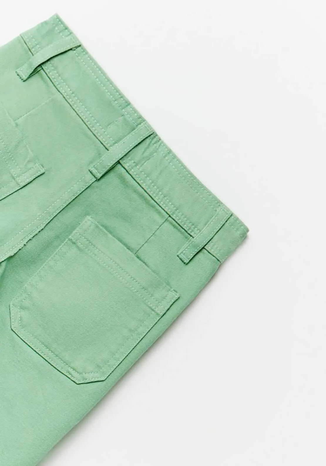 Wide Leg Jeans - Green