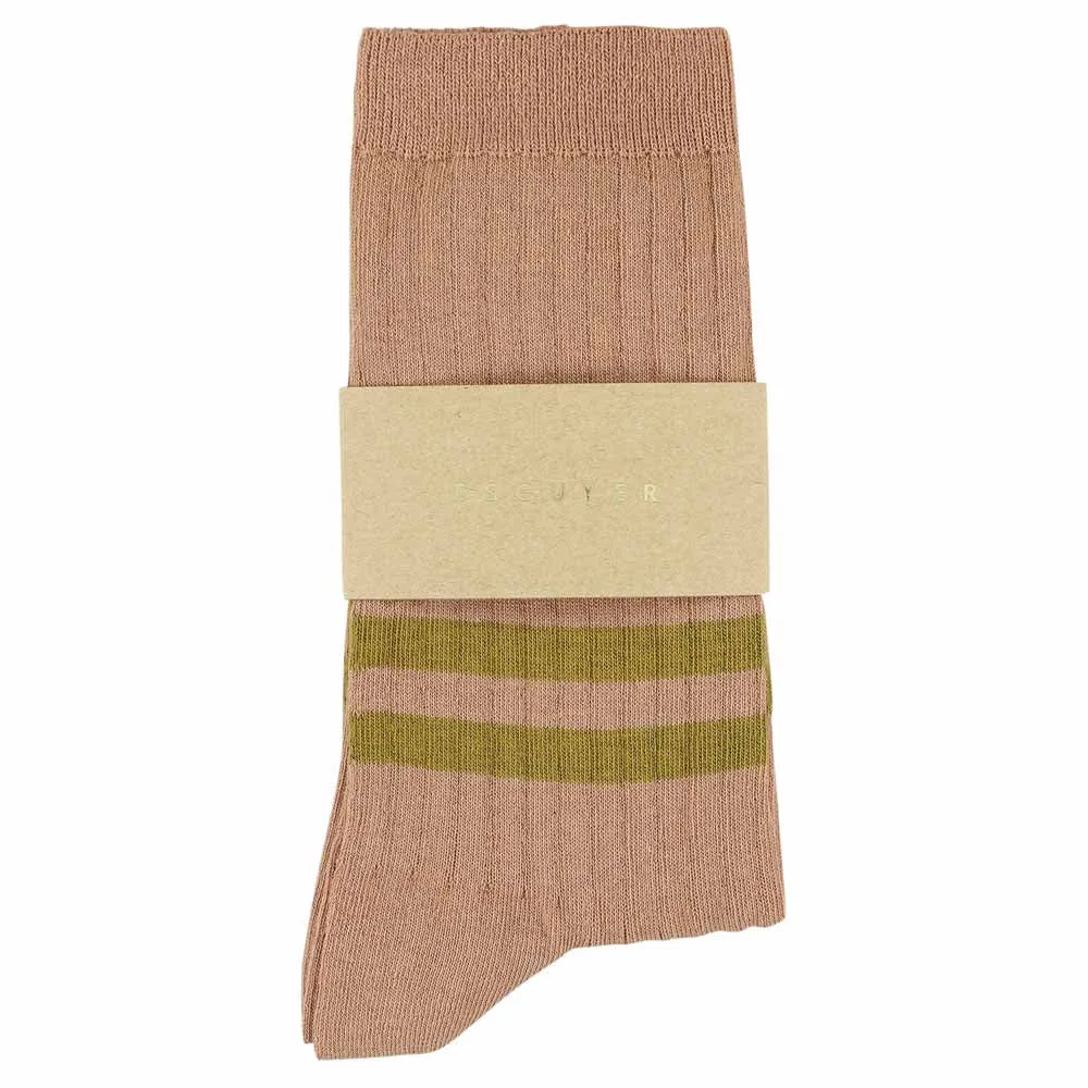 Women Stripes Pink / Mustard