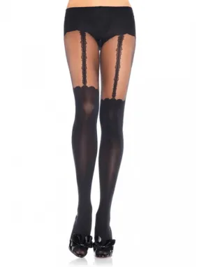 Women's Garterbelt Look Tights