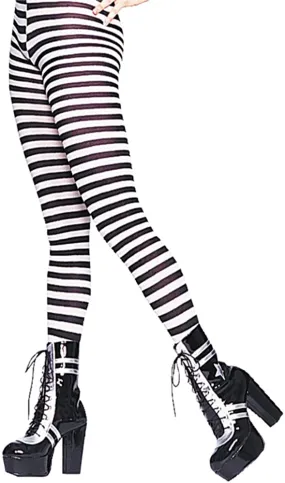 Women's Nylon Striped Tights