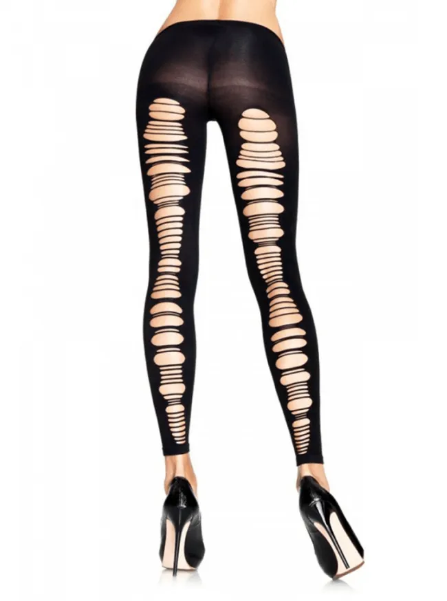 Women's Shredded Footless Tights