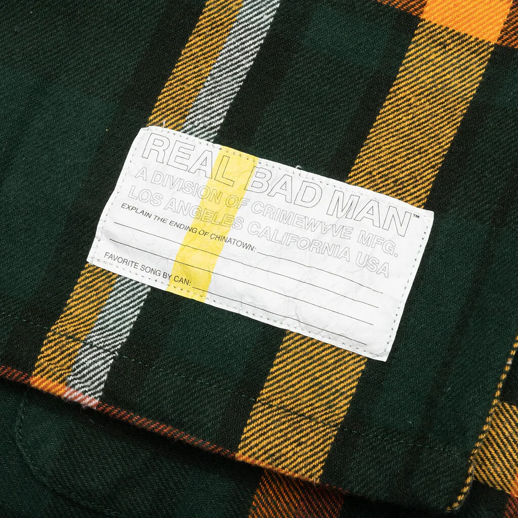 Work Flannel Shirt - Green