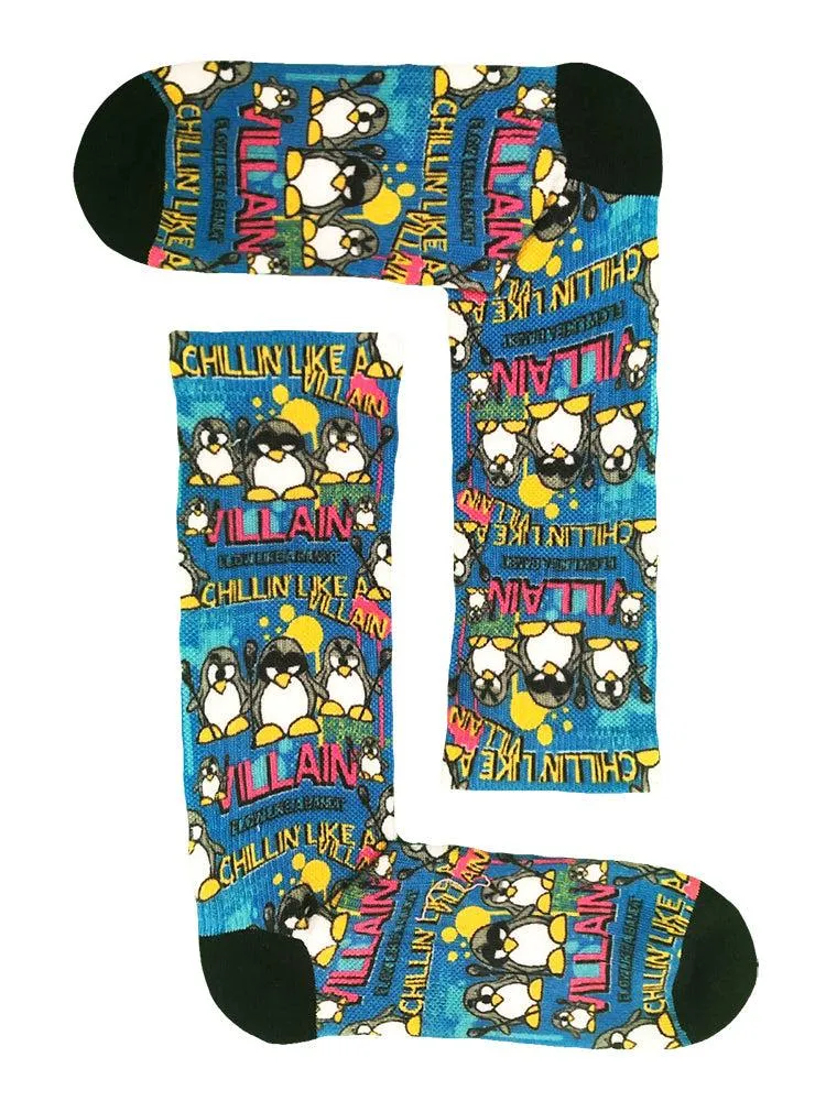 Youth Flow Society Chillin Villain Crew Socks Blue